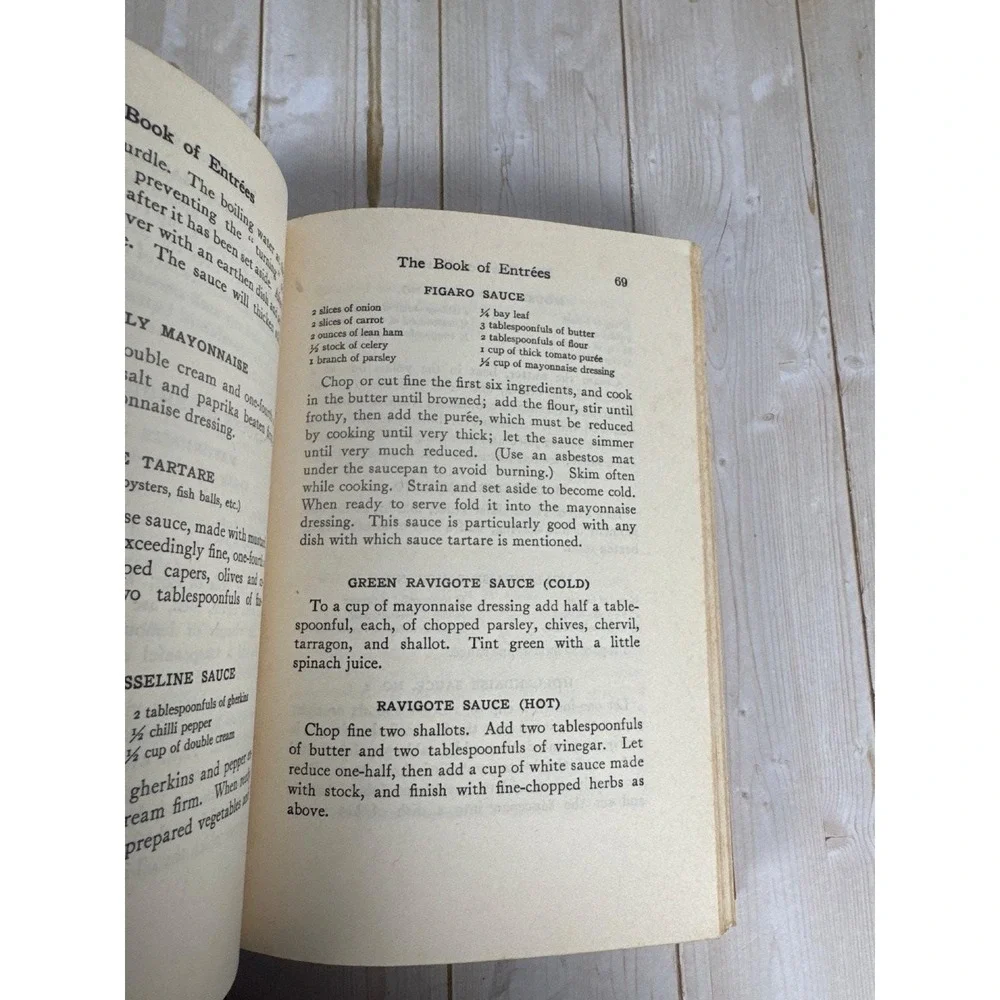 Book of Entrees Janet McKenzie Hill 1936 Cookbook Vintage Illustrated